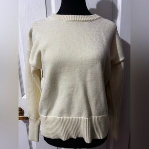 Philosophy Light Yellow Crew Neck Sweater
